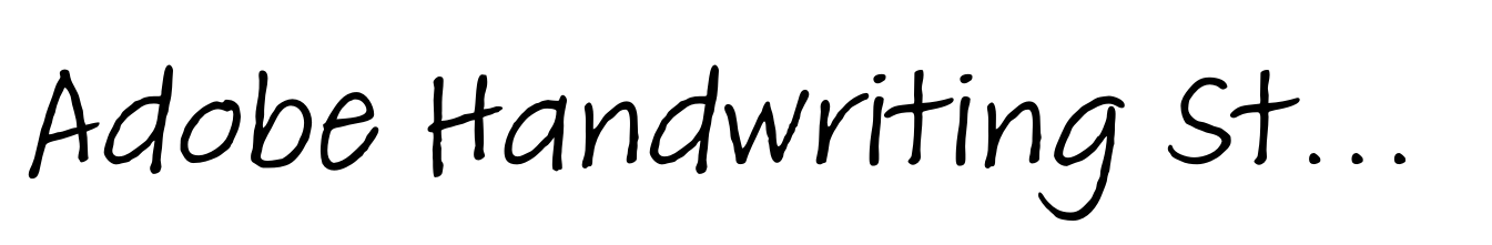 Adobe Handwriting Std Tiffany
